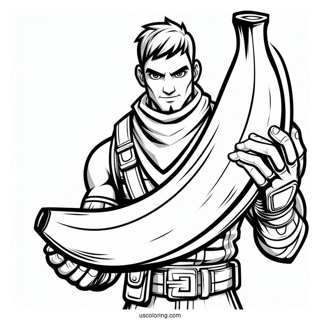 Fortnite Banana Coloring Page