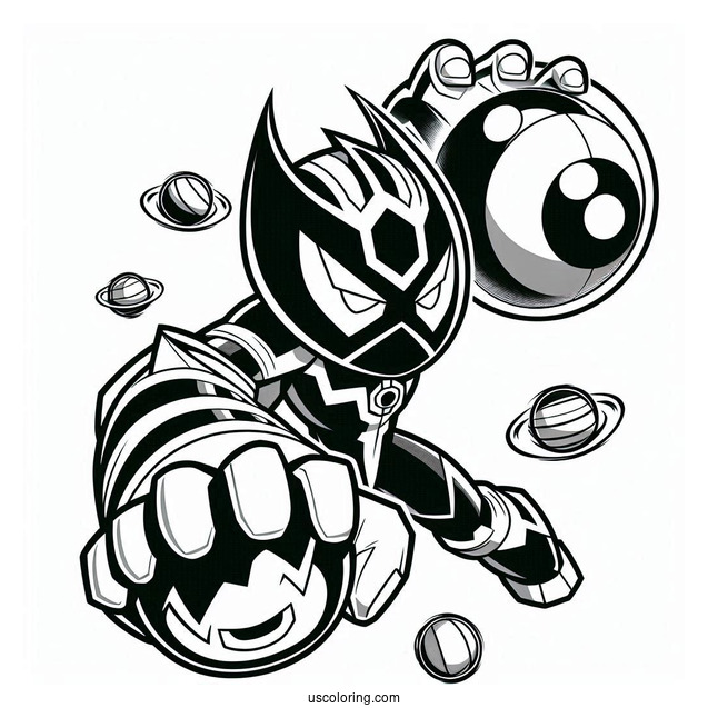 Ben 10 Coloring Page Of Gravattack With Ballweevil
