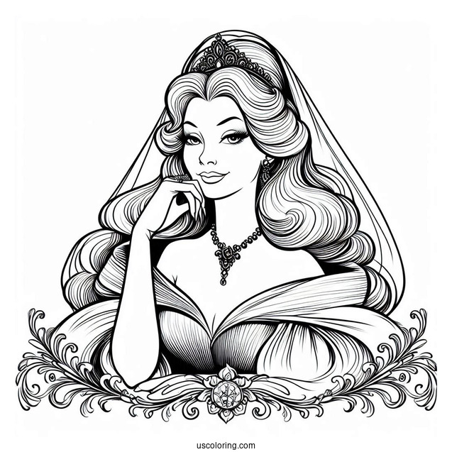 Lady Tremaine (Wicked Stepmother) From Cinderella To Color