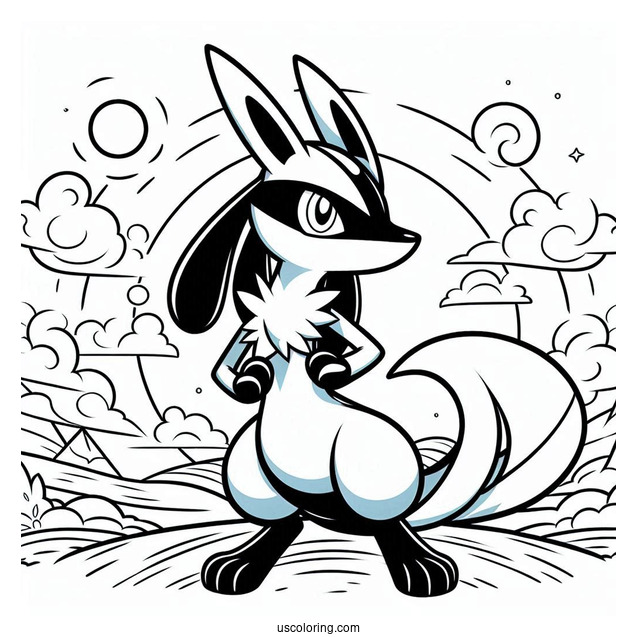 Lucario Pokemon To Color