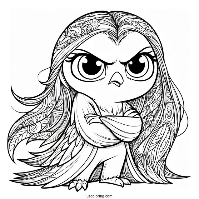 Angry Nigel Rio Coloring Page For Kids