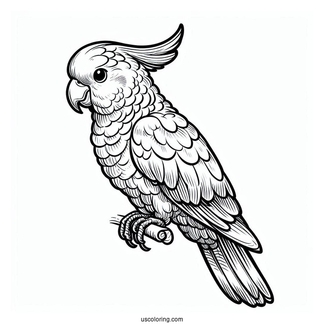 Cockatoo Parrot To Color