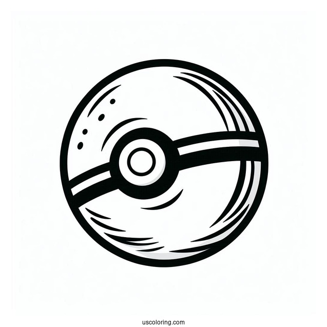 Simple To Color Pokemon Ball