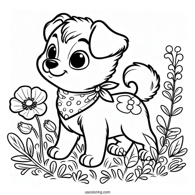 Poppy Playtime Coloring Page Of DogDay