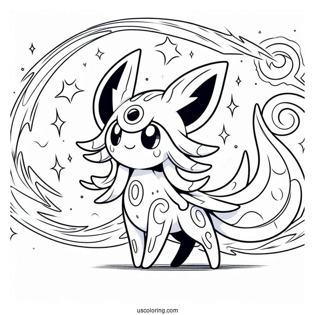 M Starmie EX Stellar Storm Coloring Sheet