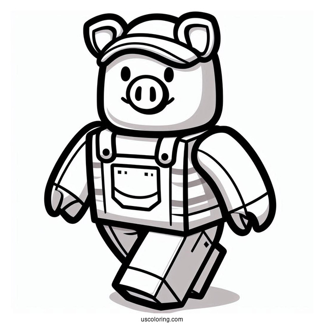 Roblox Piggy Coloring Sheet
