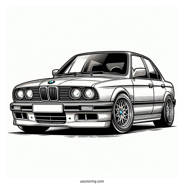 BMW Coloring Page