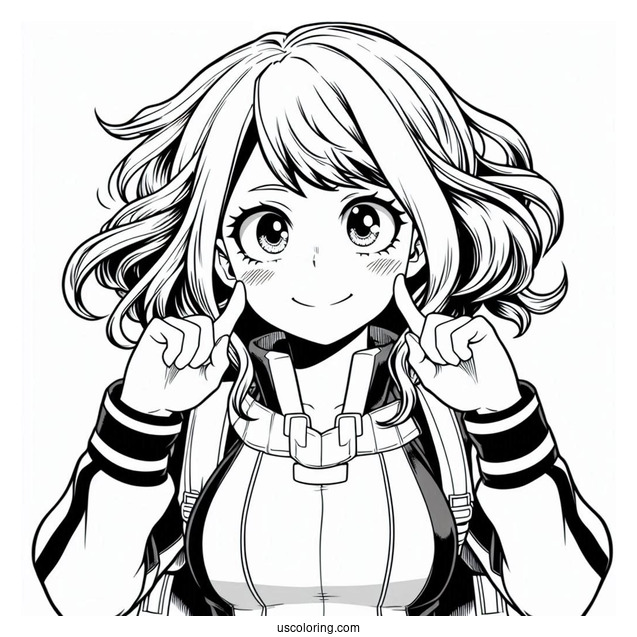 Mina Ashido My Hero Academia Coloring Page