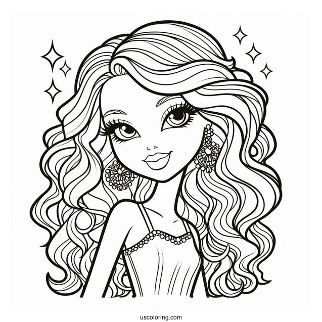 Coloring Page Of Bryce In Disco Club