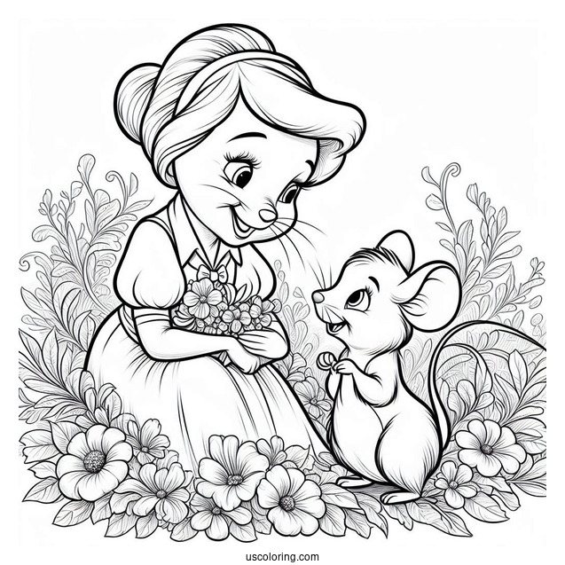Jaq And Gus Mice From Cinderella To Color