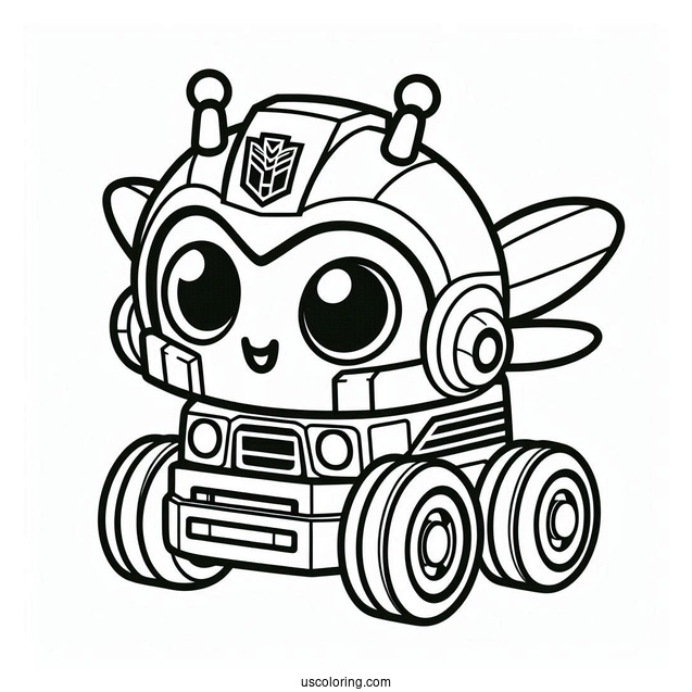 Rescue Bots Coloring Page Bumblebee For Preschoolers
