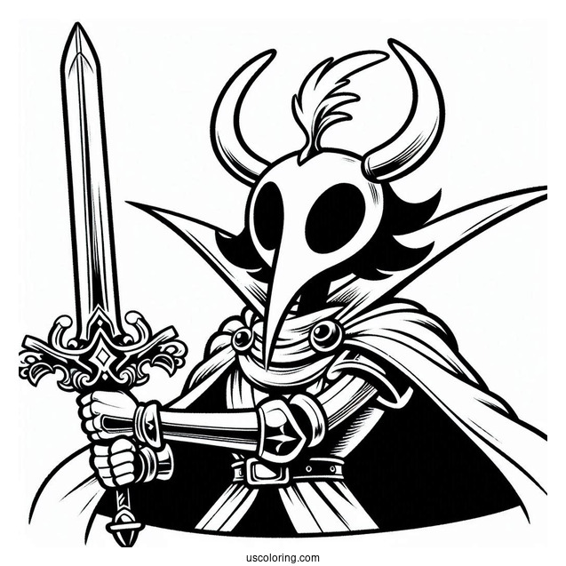 Sir Lancelot Shadow Holding Sword