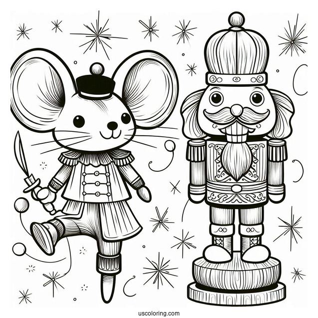 Coloring Sheet Of The Nutcracker Mouserinks