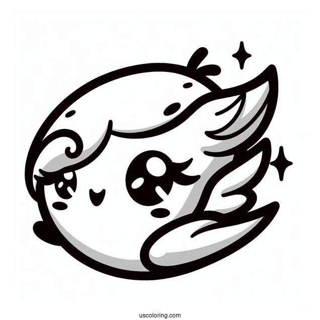 Kawaii Wave The Swallow Coloring Sheet V2