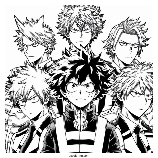 My Hero Academia Coloring Page The Movie Poster