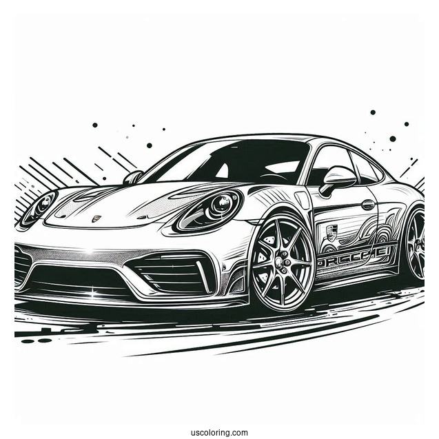 Coloring Page Of Porsche Panamera