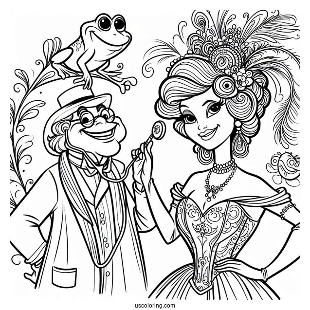 Dr. Facilier Coloring Sheet