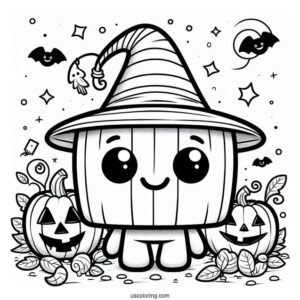 Spookley The Square Pumpkin Coloring Page For Kids