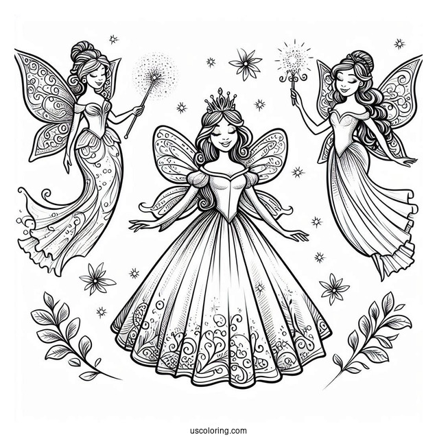 Fairy Godmother From Shrek To Color