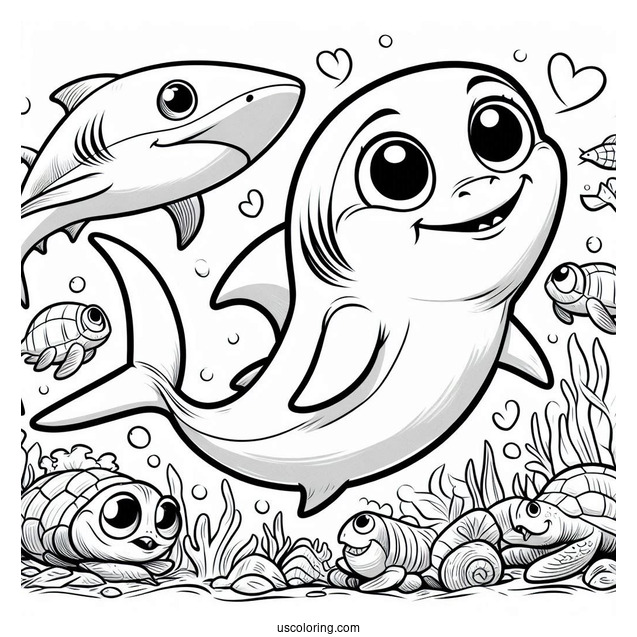 Shark Coloring Page Of Shark Tale Lenny