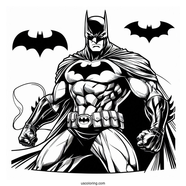 The Batman Coloring Page