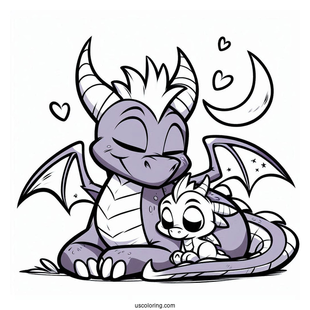 Sypro Coloring Page And Cynder Snuggling