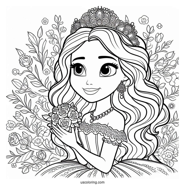 Easy Sofia The First Coloring Page For Kids