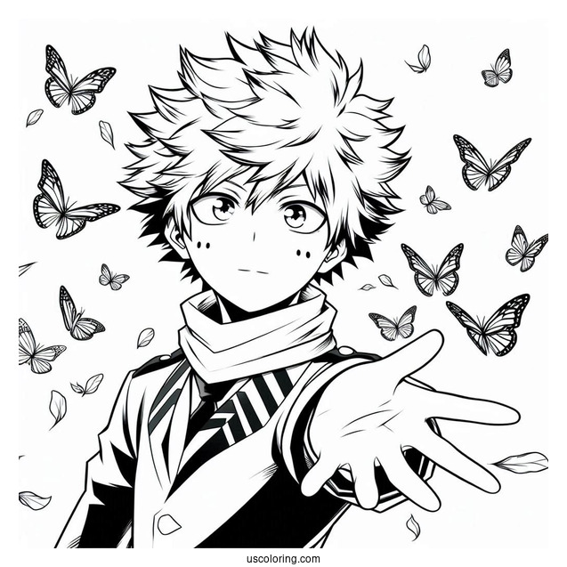 Katsuki Bakugo Of My Hero Academia Coloring Page