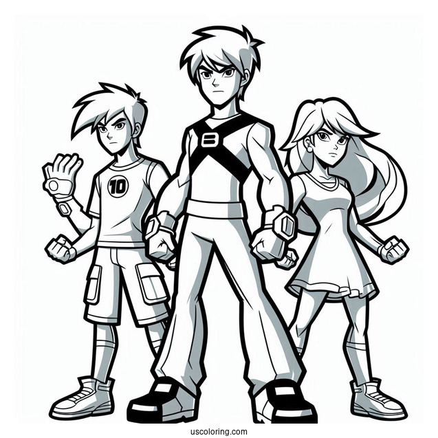 Ben 10 Coloring Page Of Grey Matter For Kids