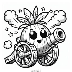 Coconut Cannon To Color