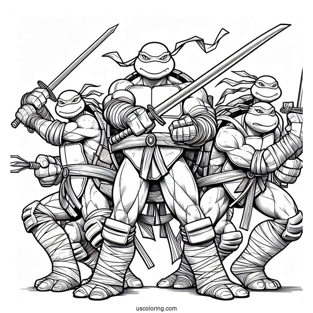 Leonardo, Donatello, Raphael, _ Michaelangelo Ninja Turtles
