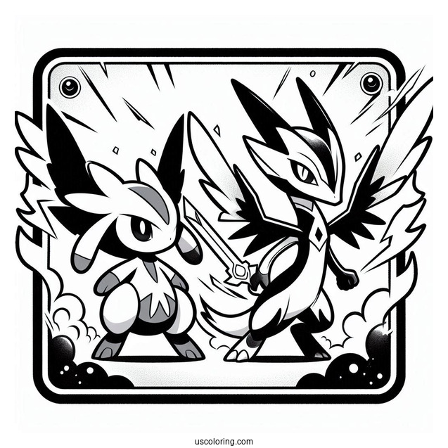 Latias And Latios Buster Purge Pokemon Card Coloring Sheet