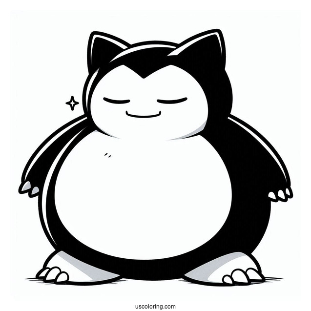 Snorlax Pokemon To Color In