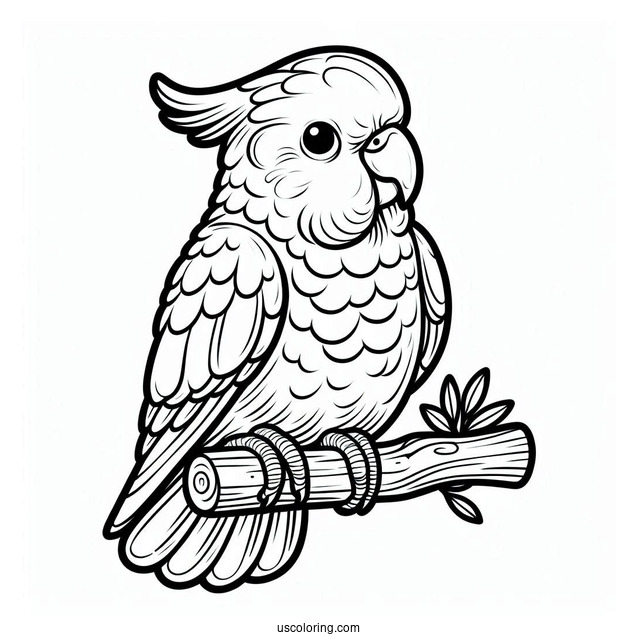 Cockatoo Parrot To Color