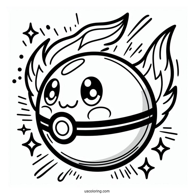 Pokemon Poke Ball Coloring Page