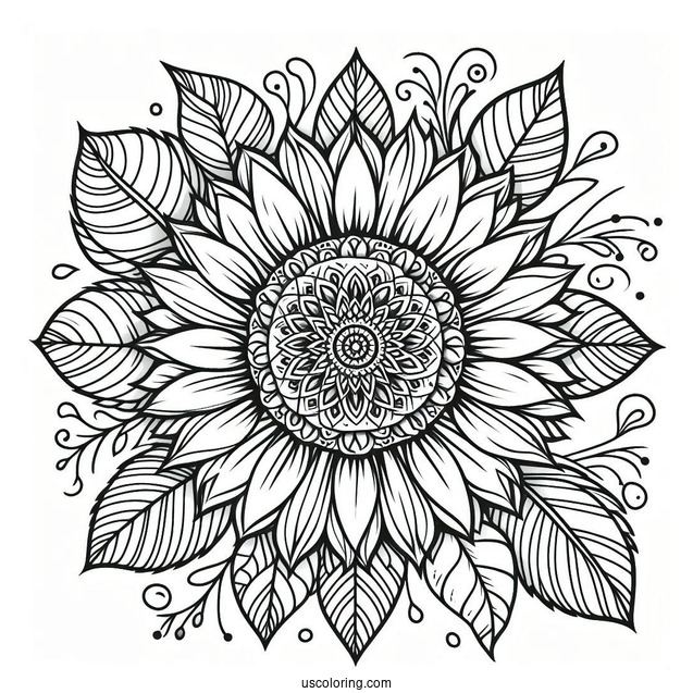 Mandala Coloring Sheet For Adults