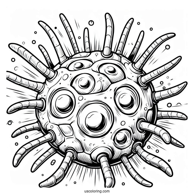 Detailed Coloring Page Of Cell