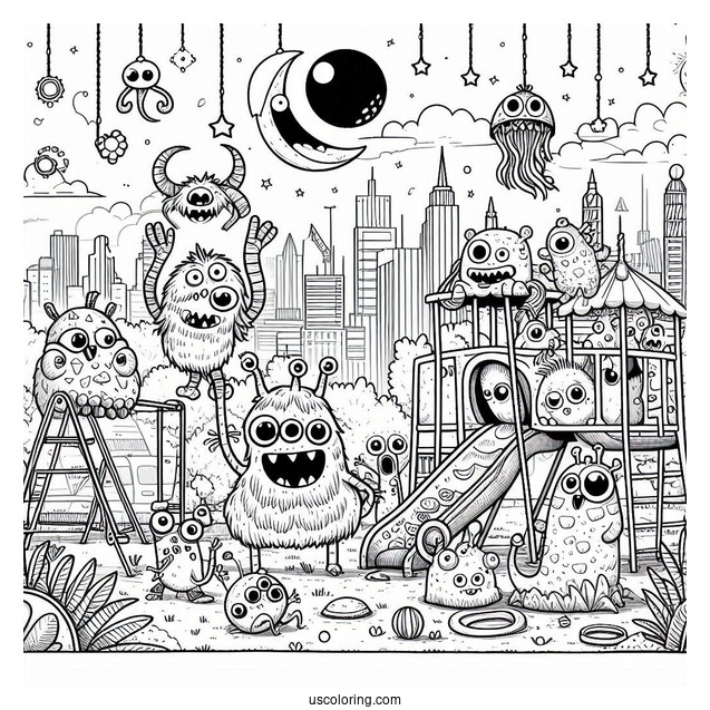 My Singing Monsters Coloring Page Of Playground