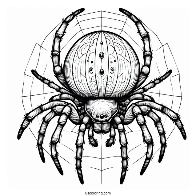 Sac Spider Coloring Page