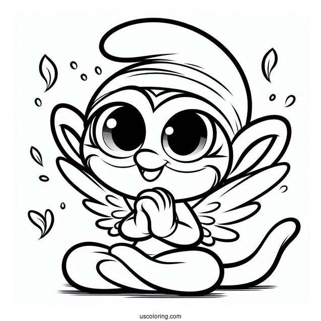 Azrael Outline Coloring In For Kids