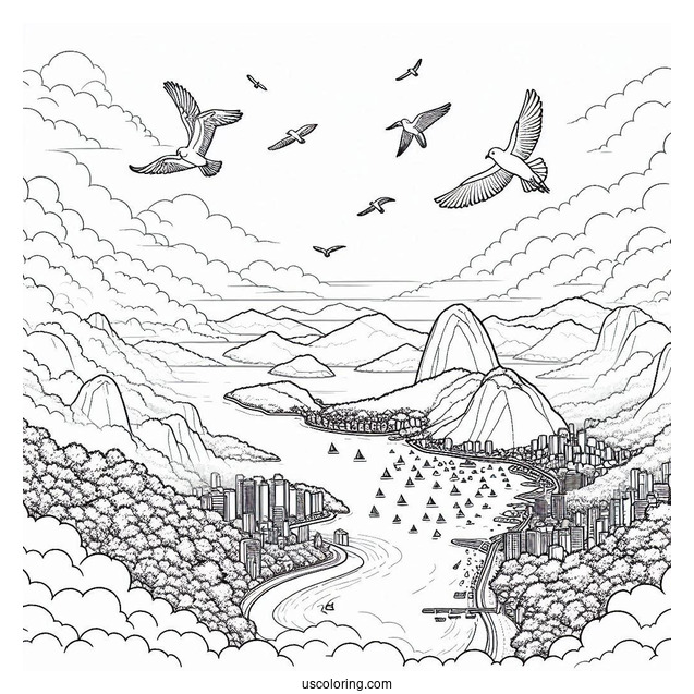 Rio Carla In The Sky Coloring Sheet