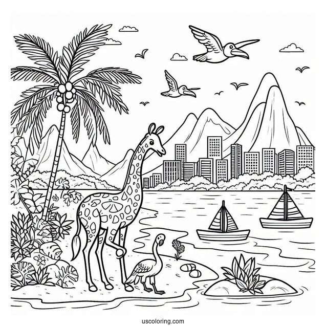 Rio Animals At The Beach