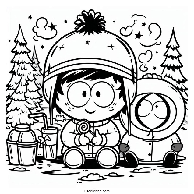 Simple Jimmy Valmer South Park Coloring Page