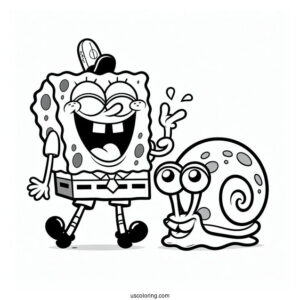SpongeBob And Garry The Snail Laughing