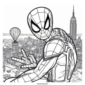 Spider-Man Fortnite Coloring Page