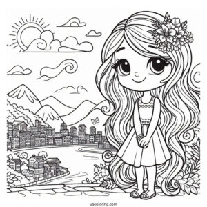 Rio Carla In The Sky Coloring Sheet