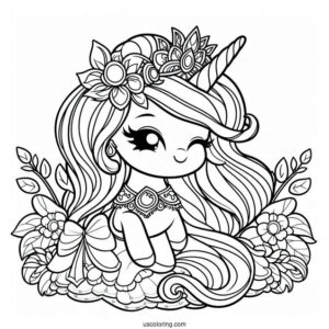 Simple Princess Celestia Coloring Page For Preschoolers