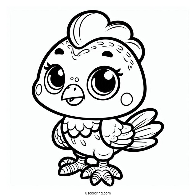 Ace Cluck From Chicken Little To Color