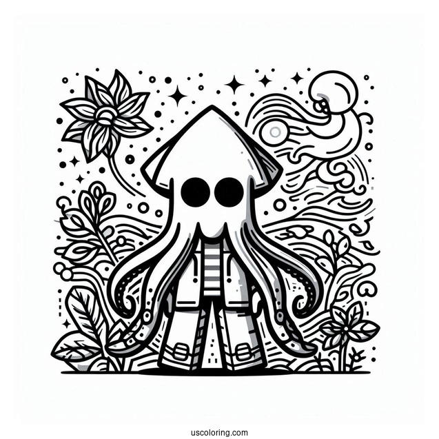 Squid Game Roblox Coloring Page
