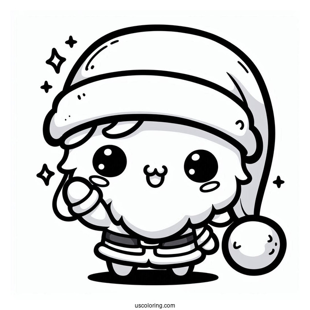 Super Cute Kawaii Santa Claus